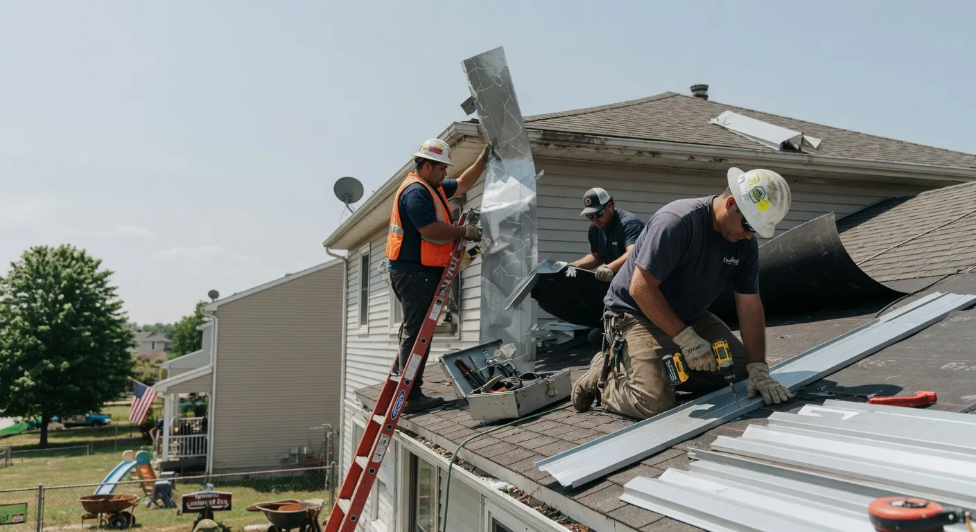 Storm Damage Metal Roof Repair in New Rockford, ND